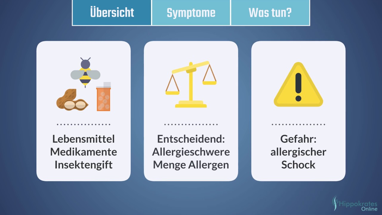 Wie Lange Dauert Es Bis Zum Allergischen Schock ALLERGISCHE REAKTION - Erste Hilfe in 60 Sekunden | erstehilfelernen.de