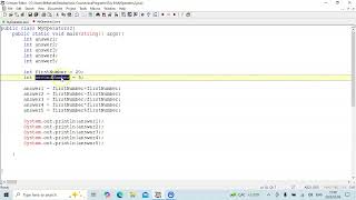 Java Programming: 23 #Arithmetic operators with variables