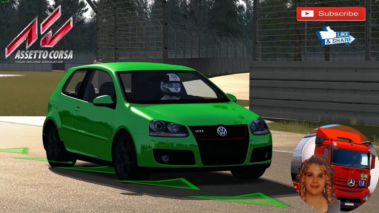 Assetto Corsa Volkswagen Golf MK5 Test Gameplay ITA - YouTube