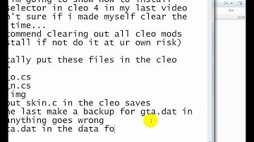 How to install Skin Selector on Cleo 4 GTA SA (Updated)