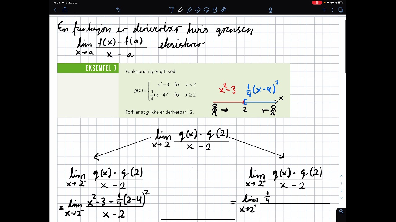 3D Deriverbarhet 2: Eksempel 7