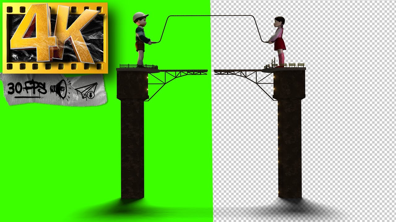 Squid Game - JUMP ROPE | Green Screen - Footage 4K - YouTube