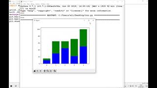 Python Matplotlib with Stacked bar chart