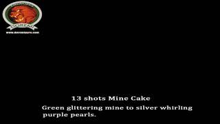 13 shots Mine Cake