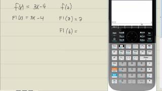 Technology in College Algebra - Evaluating Functions - Direct Method - HP Prime