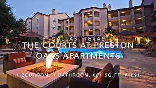 The Courts at Preston Oaks Apartment Homes, Dallas, TX: 1-Bedroom