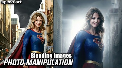 Movie Poster Design In Photoshop | Supergirl | Blending Images | Speed Art | GraphicsD
