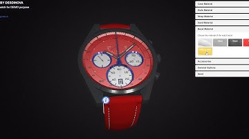 Desdinova WebGL Engine - Techdemo v0.4 - Watch 3D Configurator