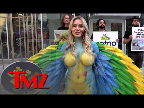 Courtney Stodden Strips Down, Gets in Cage Dressed As Bird to Protest Petco | TMZ