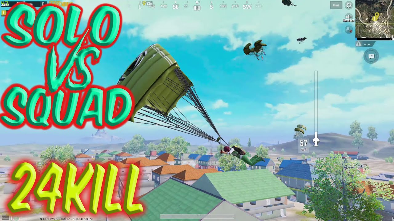 PUBG MOBILE | SOLO VS SQUAD | TOP 1 | 24 KILL - YouTube