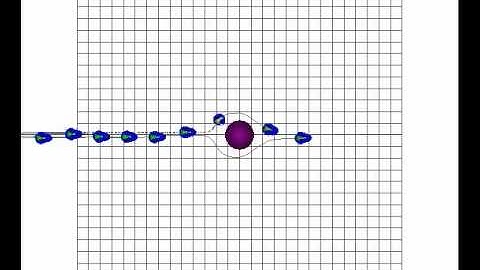 9 Robots Line Formation vs Round Obstacle - Simulation - Obstacle View