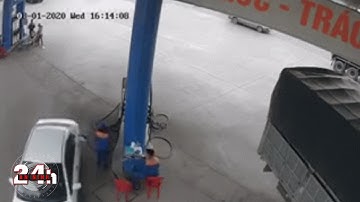Nữ nhân viên bán xăng suýt lên "Chầu trời" vì một phút bất cẩn | An ninh 24h