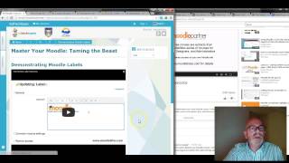 Adding content to a Moodle course page