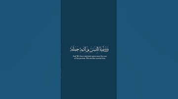ووصينا الانسان بوالديه. للقارئ هزاع البلوشي | قطوف #كرومات_قرآن #تلاوة_خاشعة #قطوف #تلاوات #quran