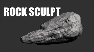 zbrush sculpting rocks