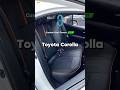 EKR custom black and orange trim rear seat cover for the Toyota Corolla installation