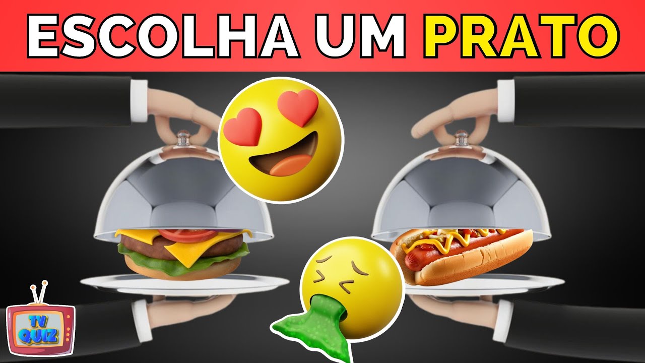 🍽️ MONTE O SEU PRATO DE COMIDA 😋, Jogo das Escolhas