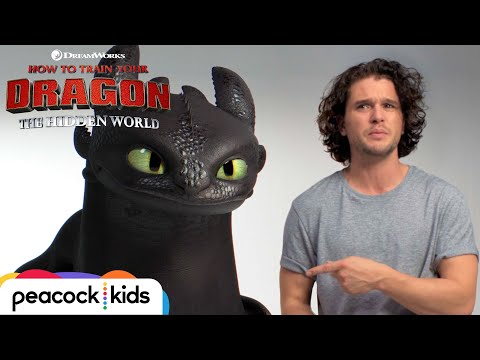 HOW TO TRAIN YOUR DRAGON: THE HIDDEN WORLD | Kit Harington Auditions with Toothless