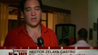 Manuel Zelaya's Son Hector: Honduran Resistance Helped Pave the Way For Our Return (Democracy Now!)