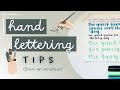 Handlettering Tips | Learn How to Handletter