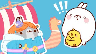 Molang and Piu Piu Against The VIKINGS !  | Funny Compilation For kids