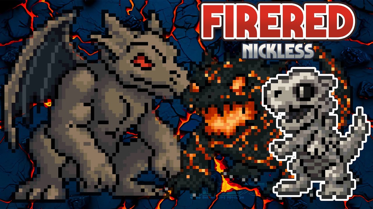 Pokemon Fire Red Nickless - GBA ROM Hack, Beautiful & Cool Fakemon with new wild locations