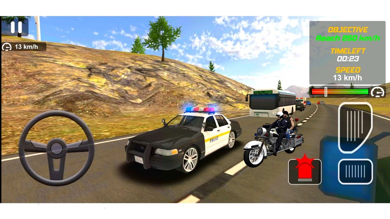 Police Car Chase Cop Simulator New Update | Doing Escort Missions - Android Gameplay
