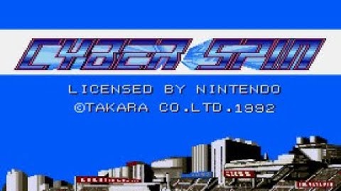Cyber Spin - Super Nintendo - Start-Up - Opening - Title Screen - SNES
