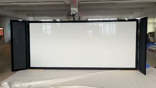 XYscreen manual masking fixed frame screen. From 2.35:1 to 16:9.