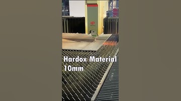 10mm HARDOX Material Cutting - HG CNC Laser Cutting Machine