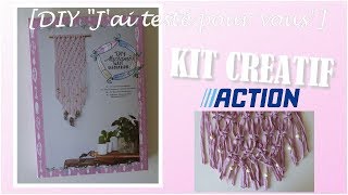 DIY Jai testé pour vous un kit créatif ACTION : Macramé wall décoration