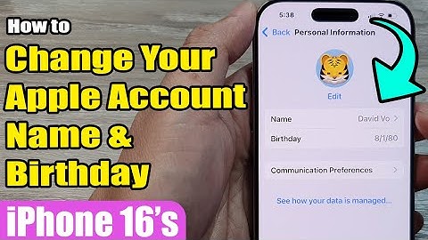 📱 How to Change Your Apple Account Name & Birthday on iPhone 16/16 Pro Max (iOS 18) 🌟