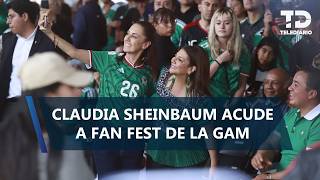 Claudia Sheinbaum Arrives at GAM Fan Fest