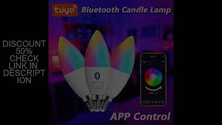 Tuya E14 Candle Lamps APP Control Smart Bulb Bluetooth WIFI RGB 220V LED Light Dimmable Smart Life R