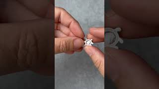 Turtle Charm/Pendant Appx 19x10mm inc. Loop | Sterling Silver