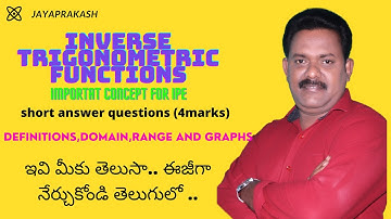 #inverse trigonometric functions part 10 #maths lectures for intermediate board exams and iit jee.
