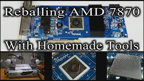 Sapphire Radeon HD 7870 XT GPU - Reballing With DIY Tools