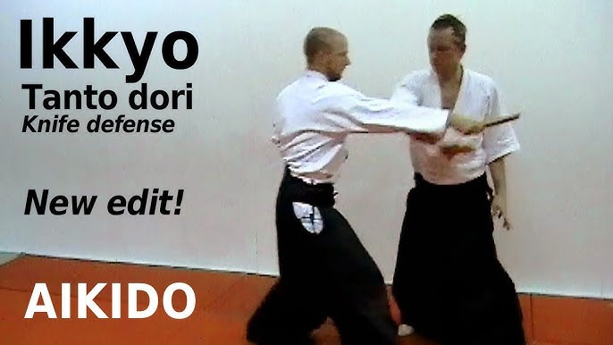 Aikido technique IRIMINAGE against knife attacks, TANTO DORI, by Stefan  Stenudd in 2007 