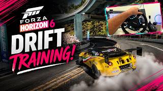 Forza Horizon 6 - Drift training - MOZA R12 - CS PRO / FH 6 - Treino de drift com volante