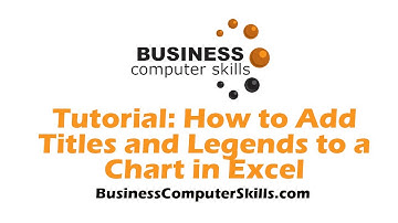 How to Add Titles and Legends in Excel Charts