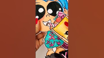 Inside Out 2 Joy Squishy Tutorial #asmr #insideout2 #papercraft #diy #shorts