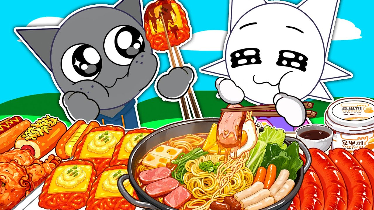 ASMR | Gray Wenda Convenience Store Food Mukbang | Incredibox Sprunki Animation