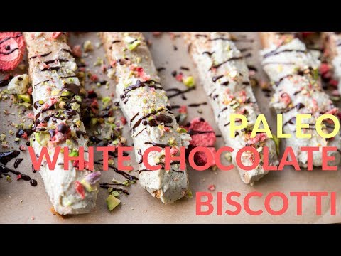 White Chocolate Biscotti Recipe (Paleo, dairy-free, gluten-free)