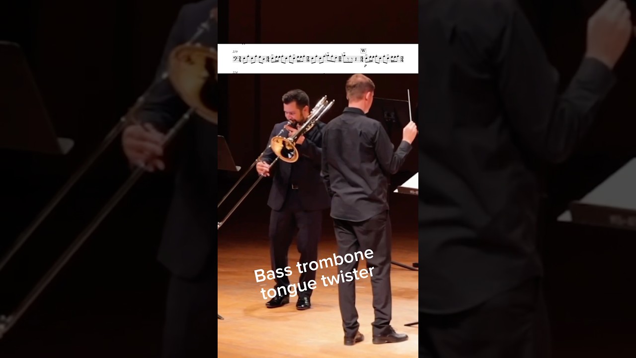 Bass trombone tongue twister