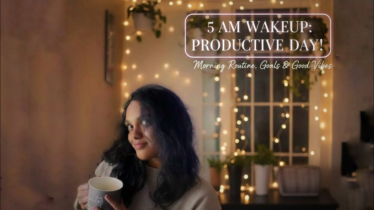 My first vlog| 5Am Routine |productive day 