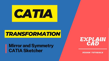 Mirror and Symmetry- CATIA Sketcher | Transformation in CATIA Sketcher | CATIA Tutorials