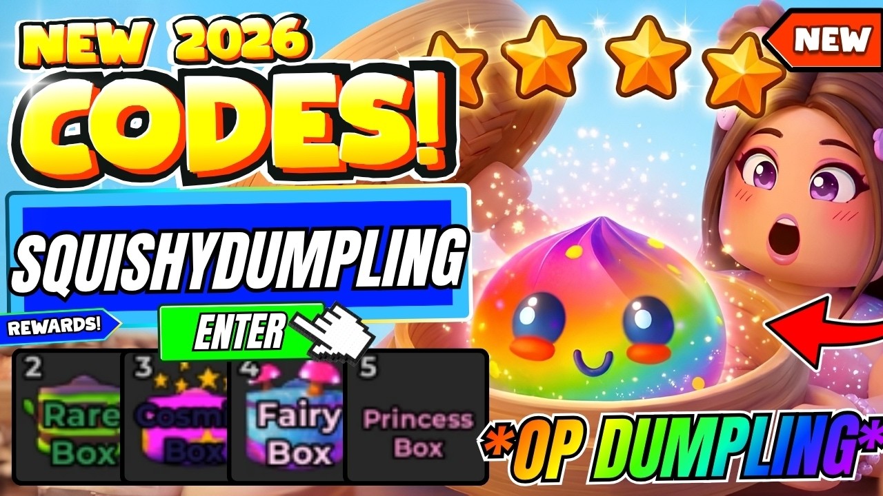 NEW CODES* ALL WORKING CODES FOR ROBLOX SQUISHY DUMPLING UNBOXING