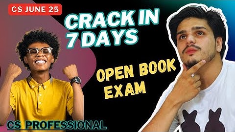 Master strategy for OPEN BOOK PAPER in CS professional exams | how to clear open book paper | CS |