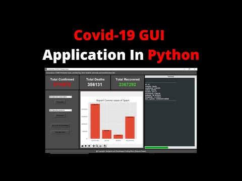 Covid-19 GUI Application In Python