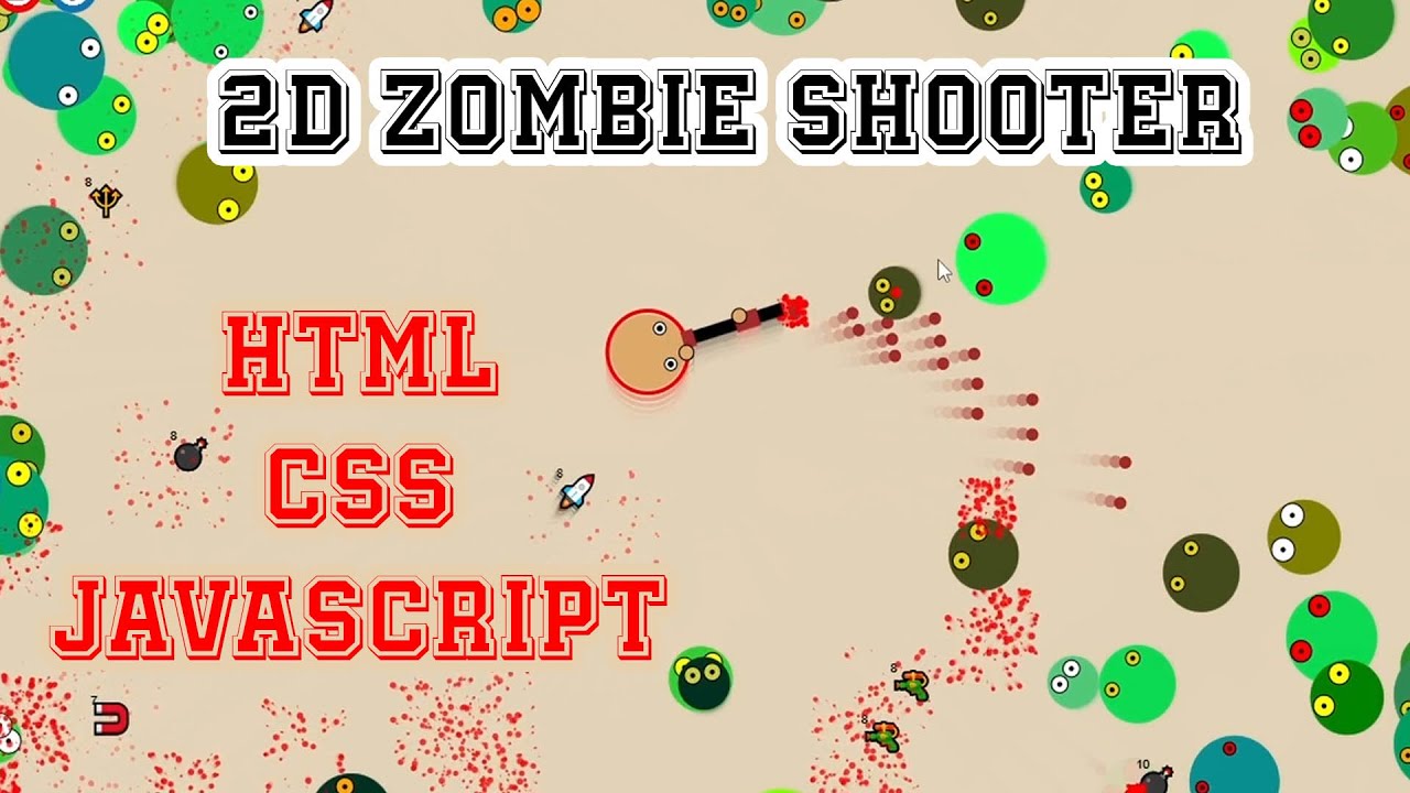 Build a 2D Shooter Game with HTML, CSS & JavaScript (From Scratch!) || JAYKV390